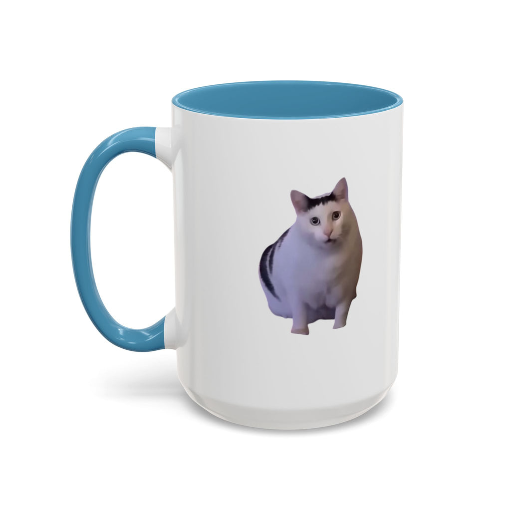 Mug with a cat design on a white background