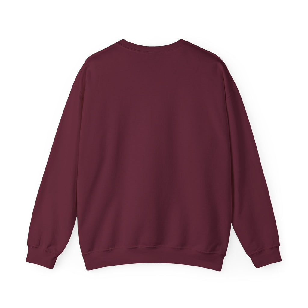 Maroon sweatshirt on a white background