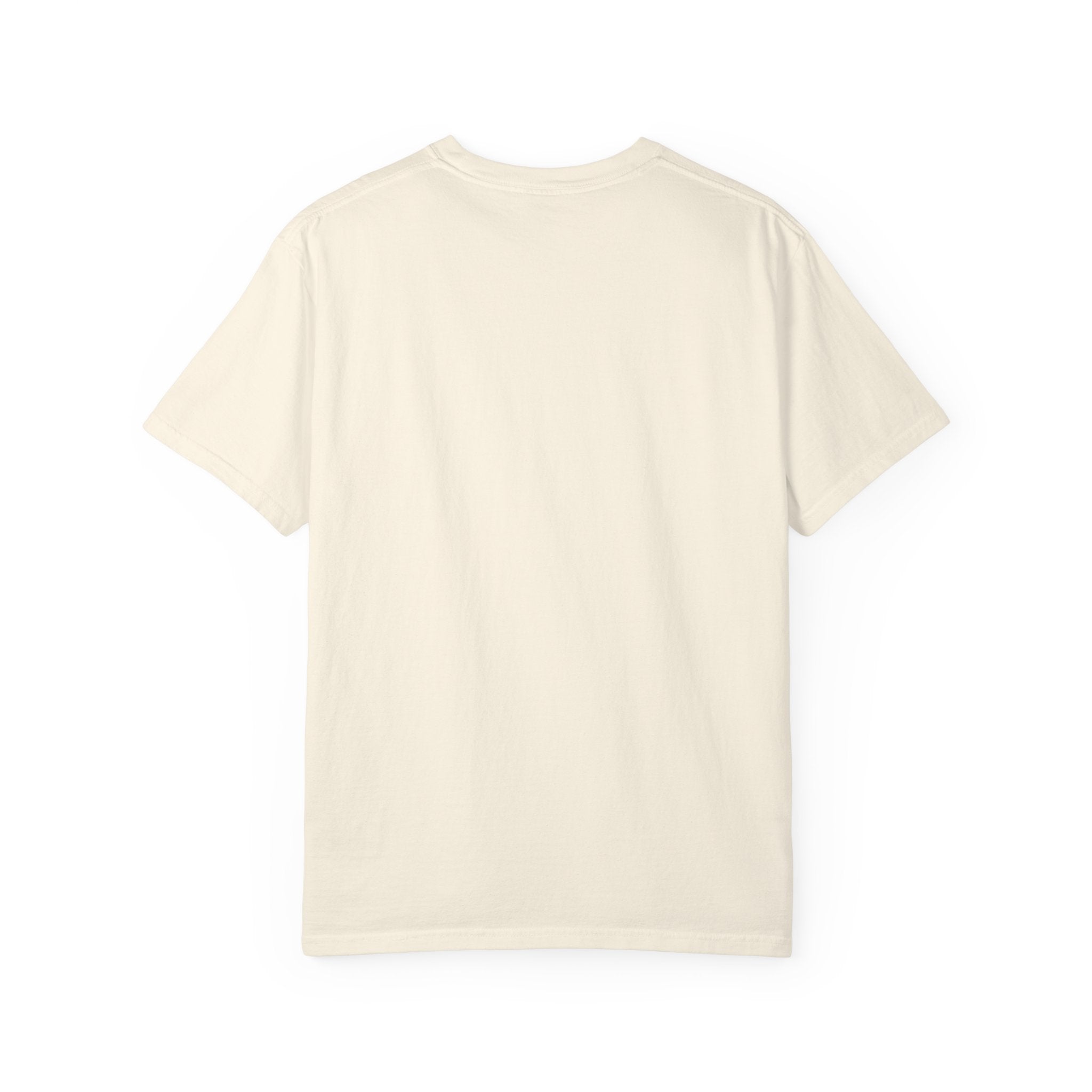 Beige t-shirt on a white background