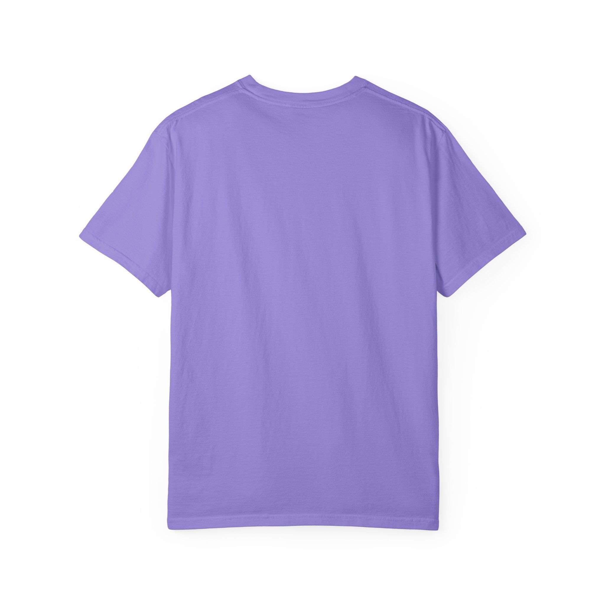 Purple t-shirt on a white background