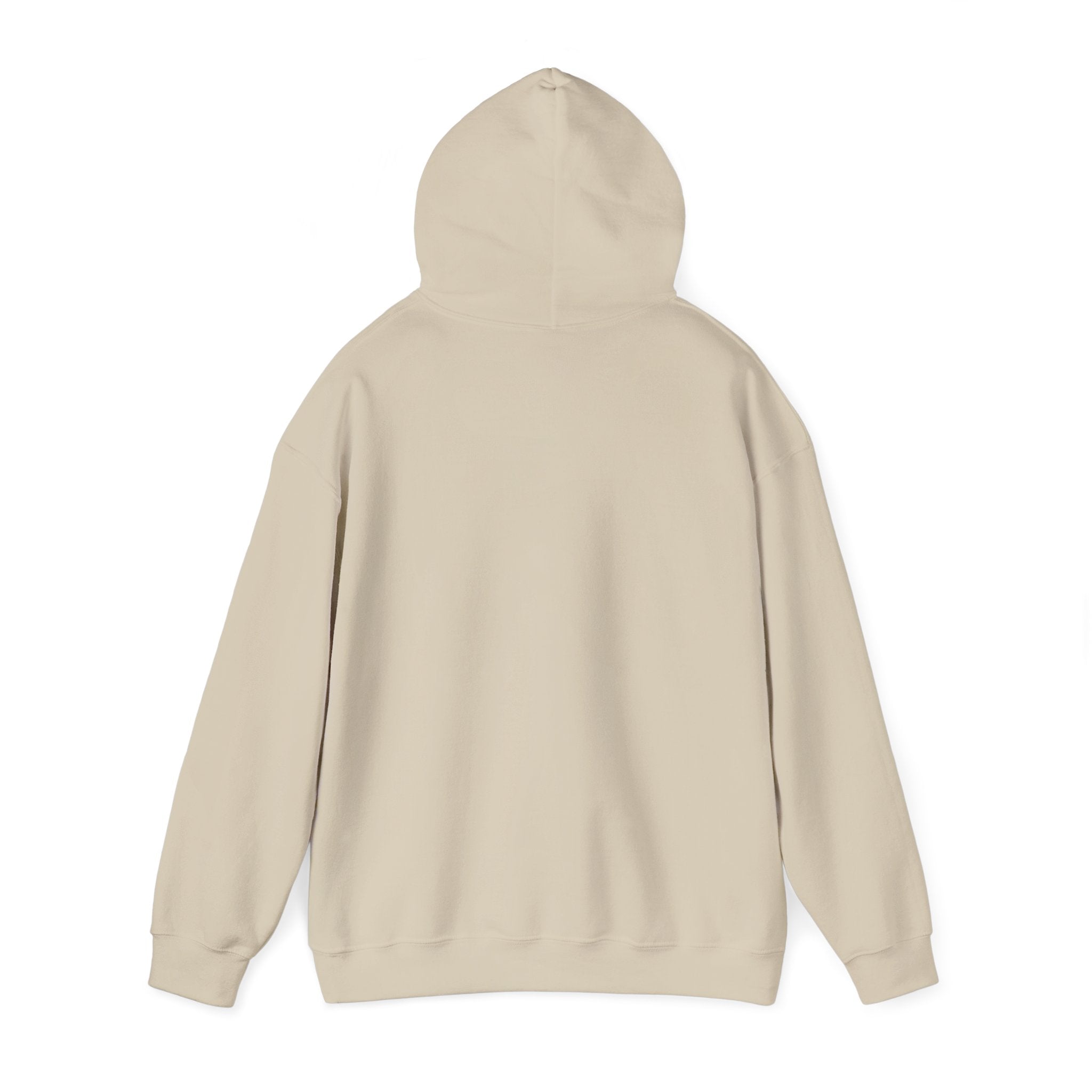 Beige hoodie on a white background