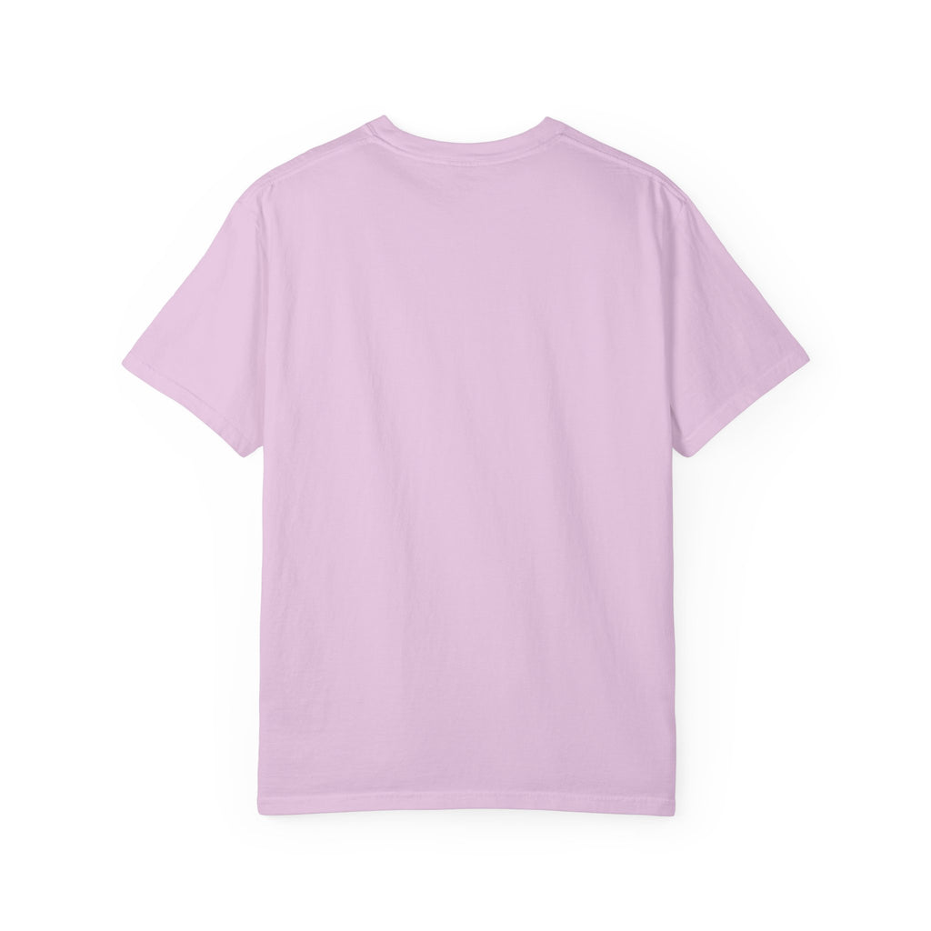 Light purple t-shirt on a white background