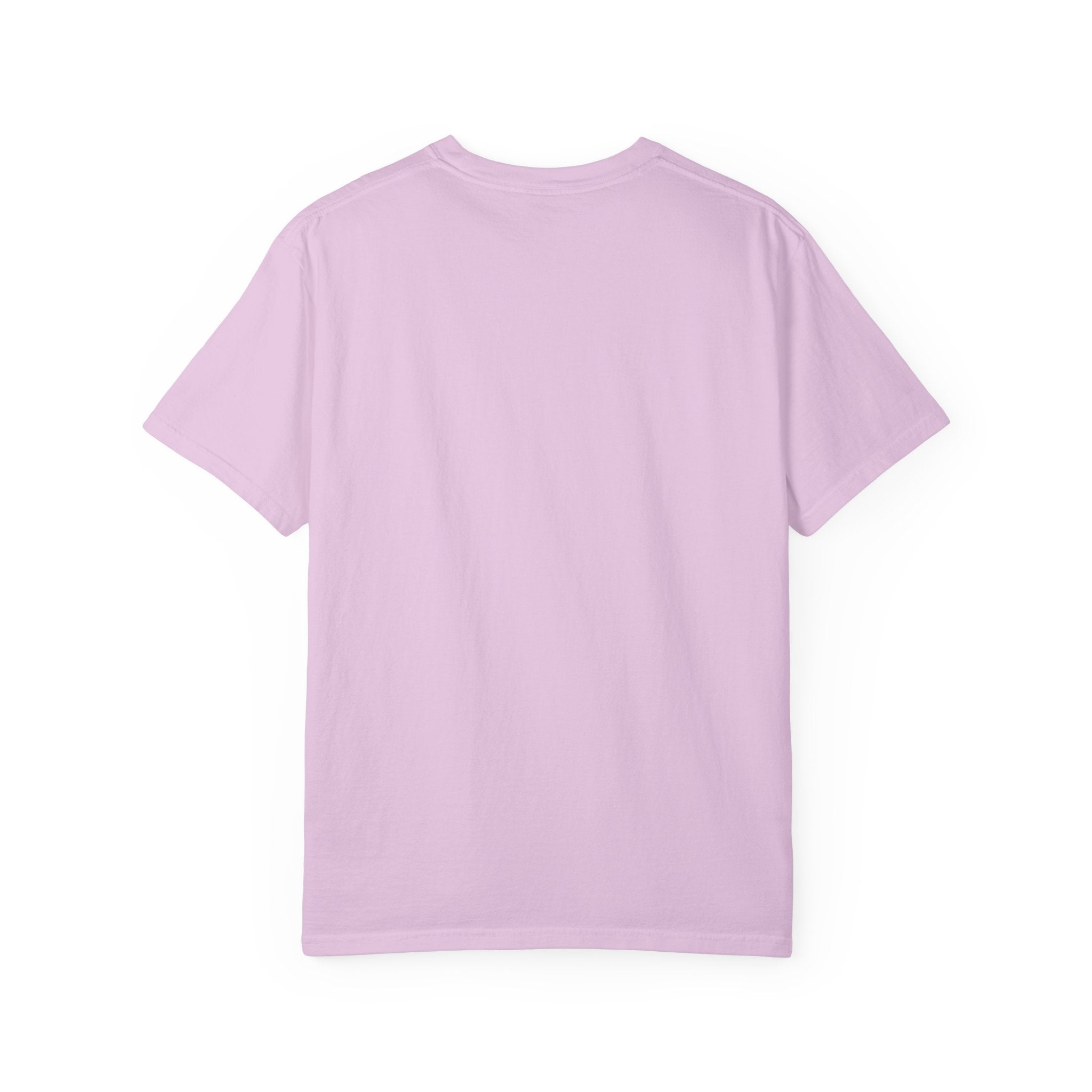 Light purple t-shirt on a white background