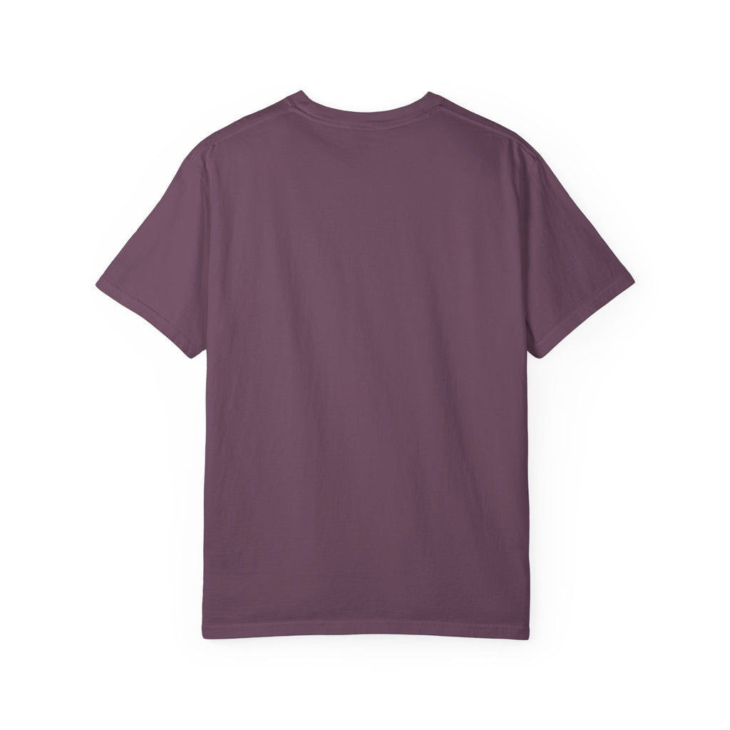 Purple t-shirt on a white background