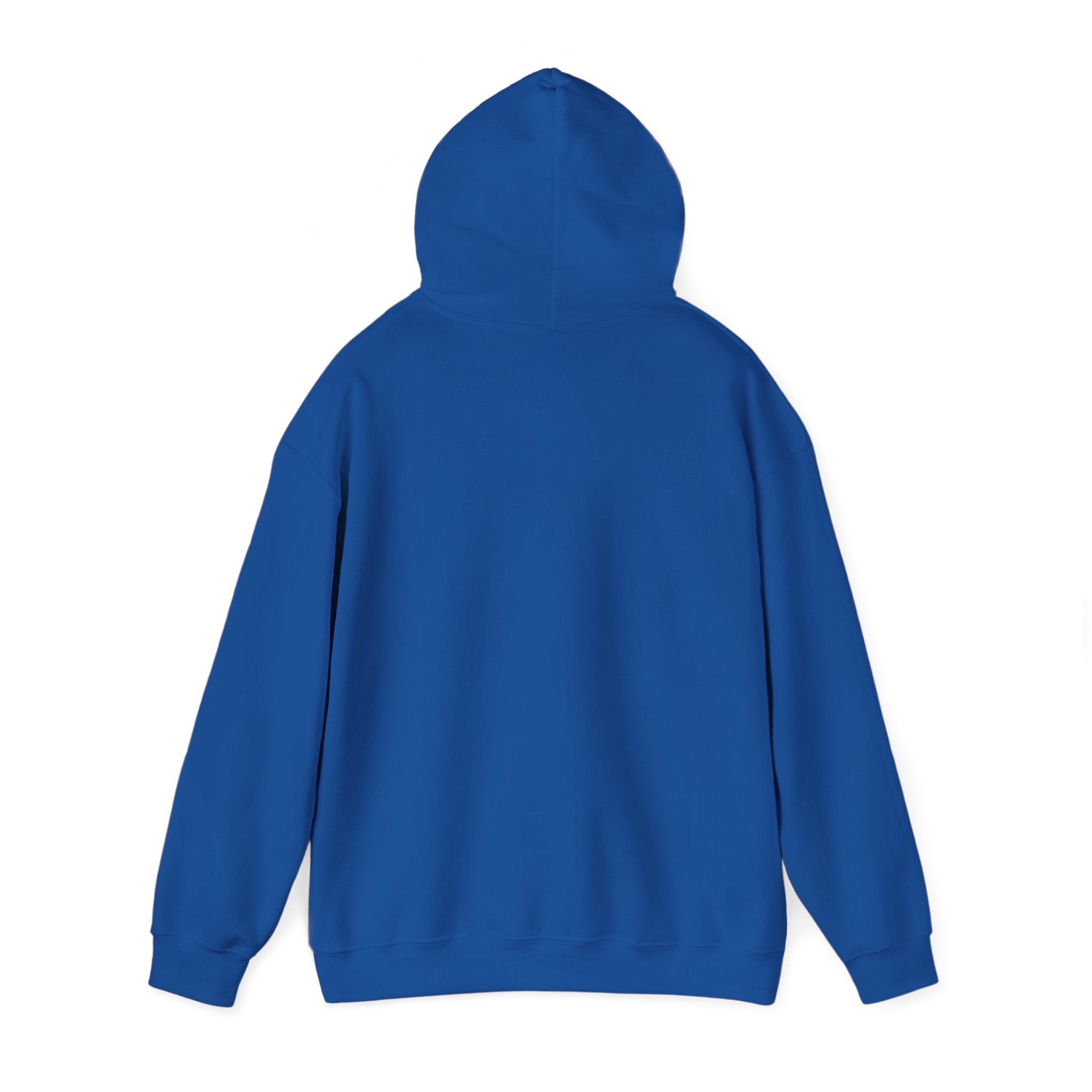 Blue hoodie on a white background