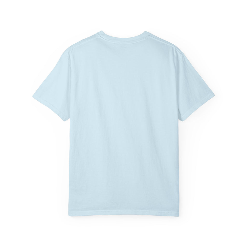 Light blue t-shirt on a white background